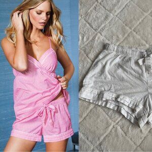 Victoria's Secret | Cream & White Swiss Dot Tiered Hem Sleep Shorts | Size Small